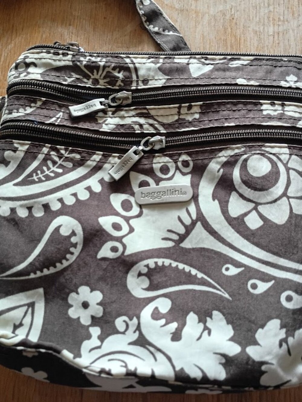 Baggallini Triple Zip Crossbody Bag